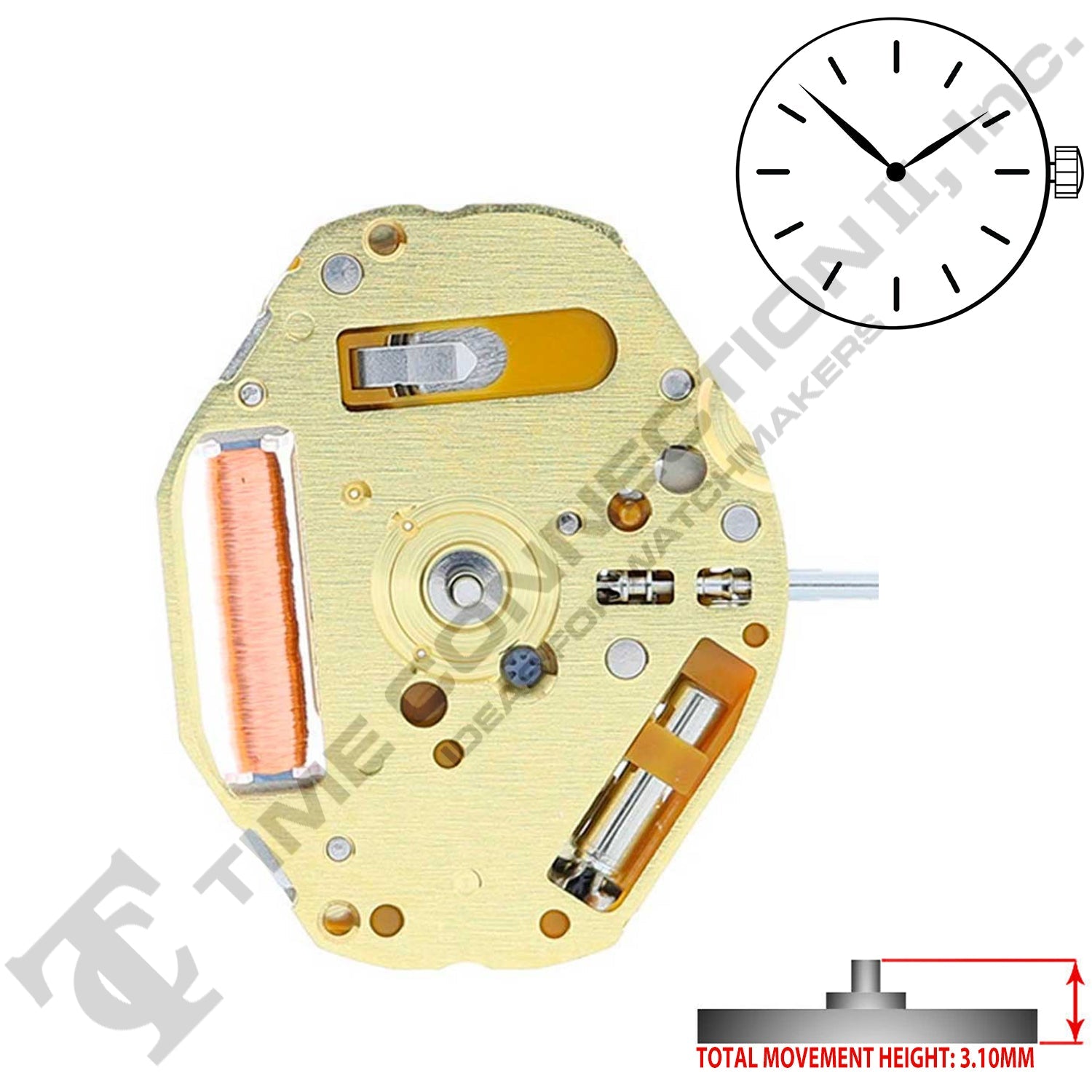 Miyota/Citizen LTD 9T22 Japan Quartz Movement Ht. 3.1MM