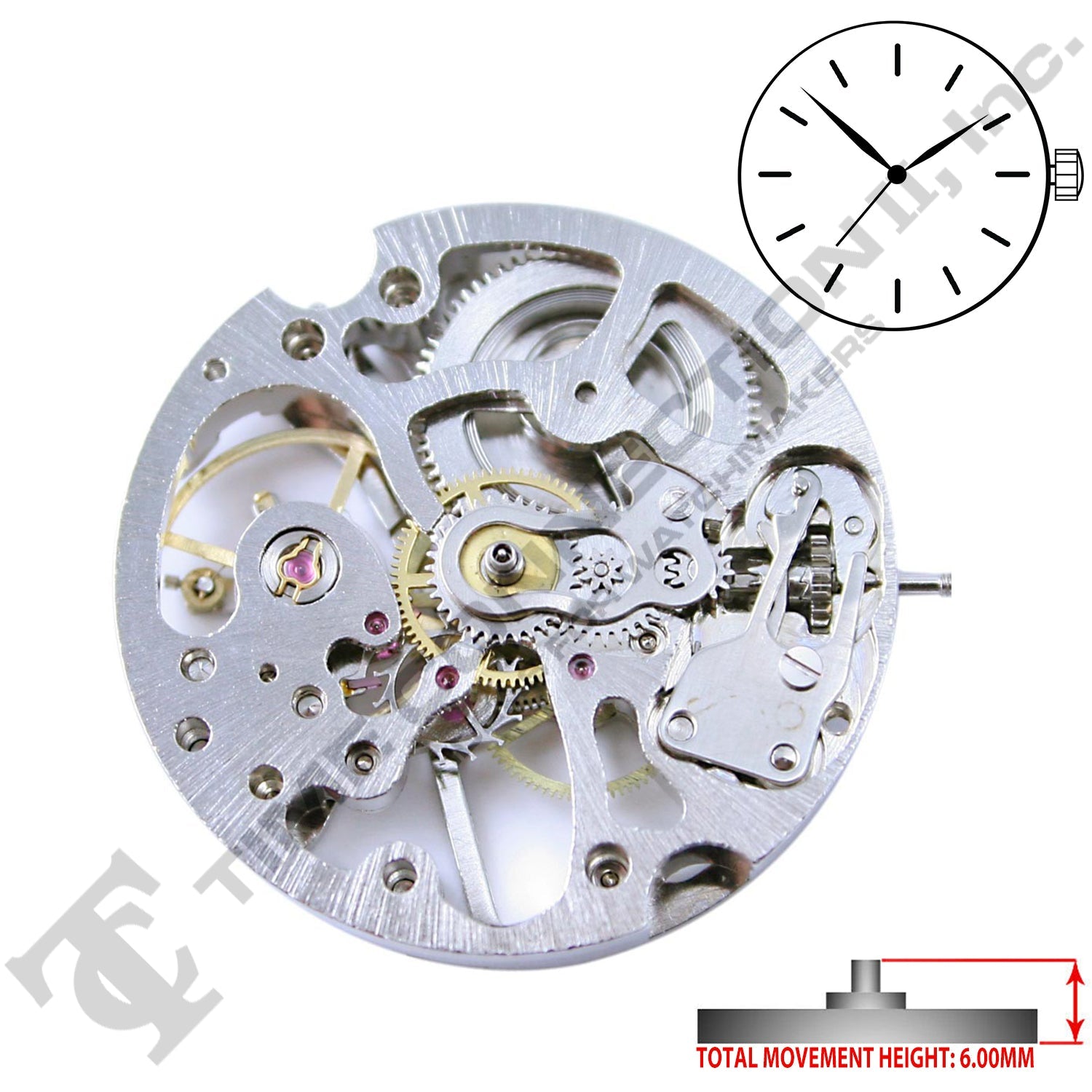 Chinese 2650-S Mechanical Movement Ht. 6.00MM