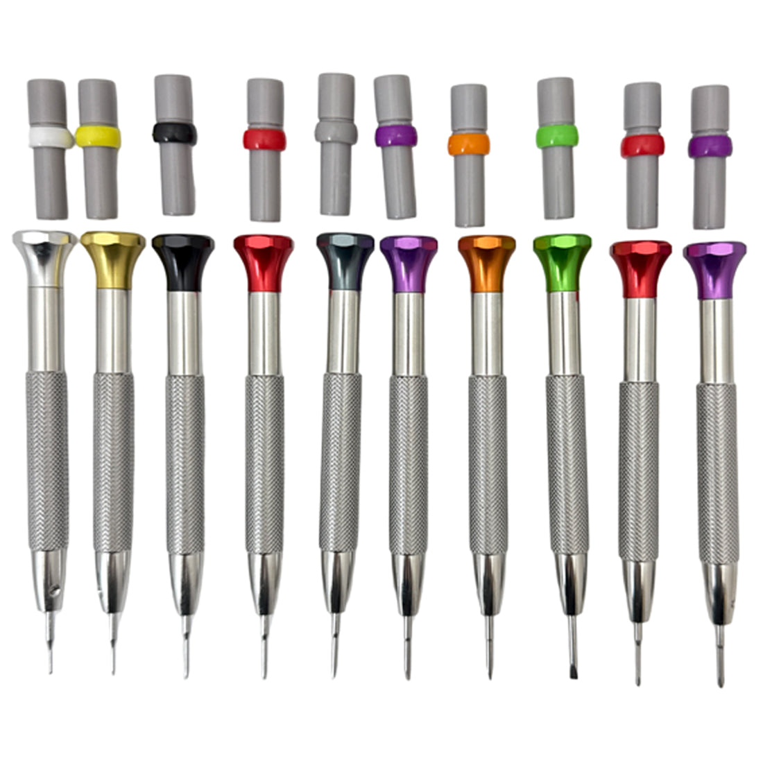 Set of 8 Flat-Screwdrivers Repair Tool Kith with 2 Bonus Phillips Screwdrivers