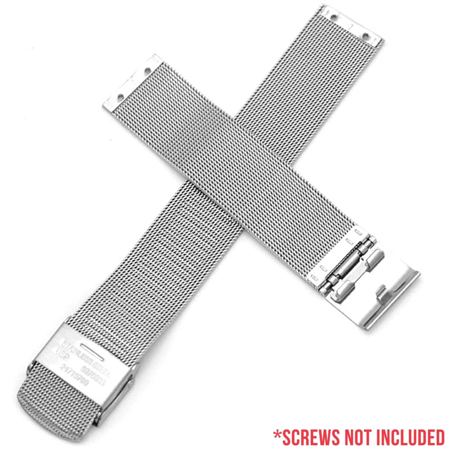 Screwing Stainless Steel Metal Mesh Replacement Band for Skagen Watches