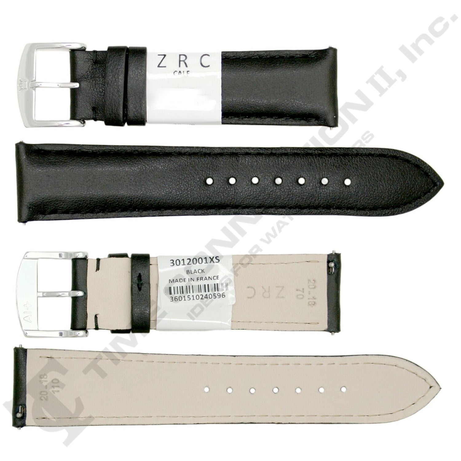 ROCHET ZRC No. 301 Calfskin Grain Fine Leather Quick Release SHORT Straps (12mm~22mm)