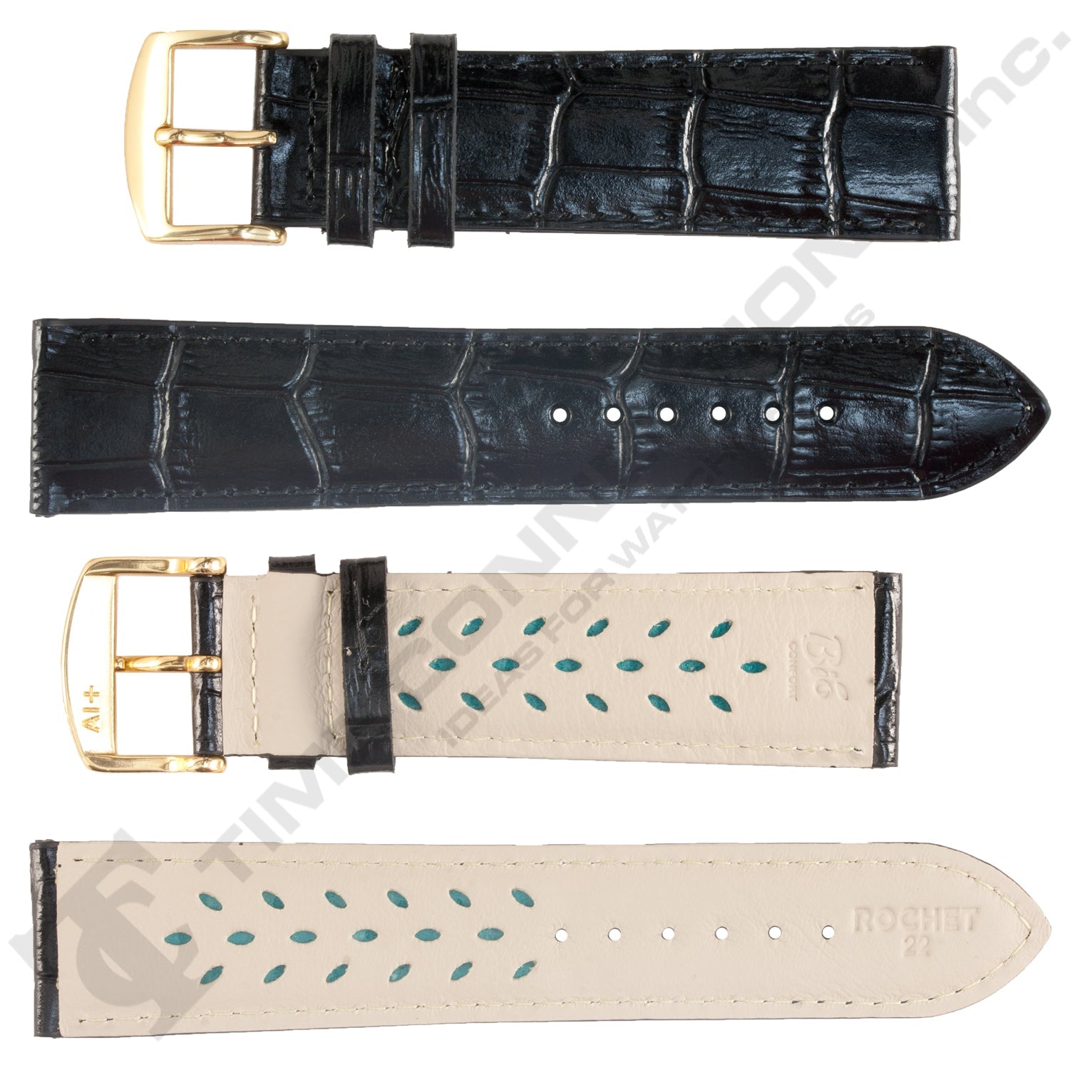 ROCHET ZRC No. 519 Long Alligator Grain Fine Leather Aerocomfort (10mm~30mm)