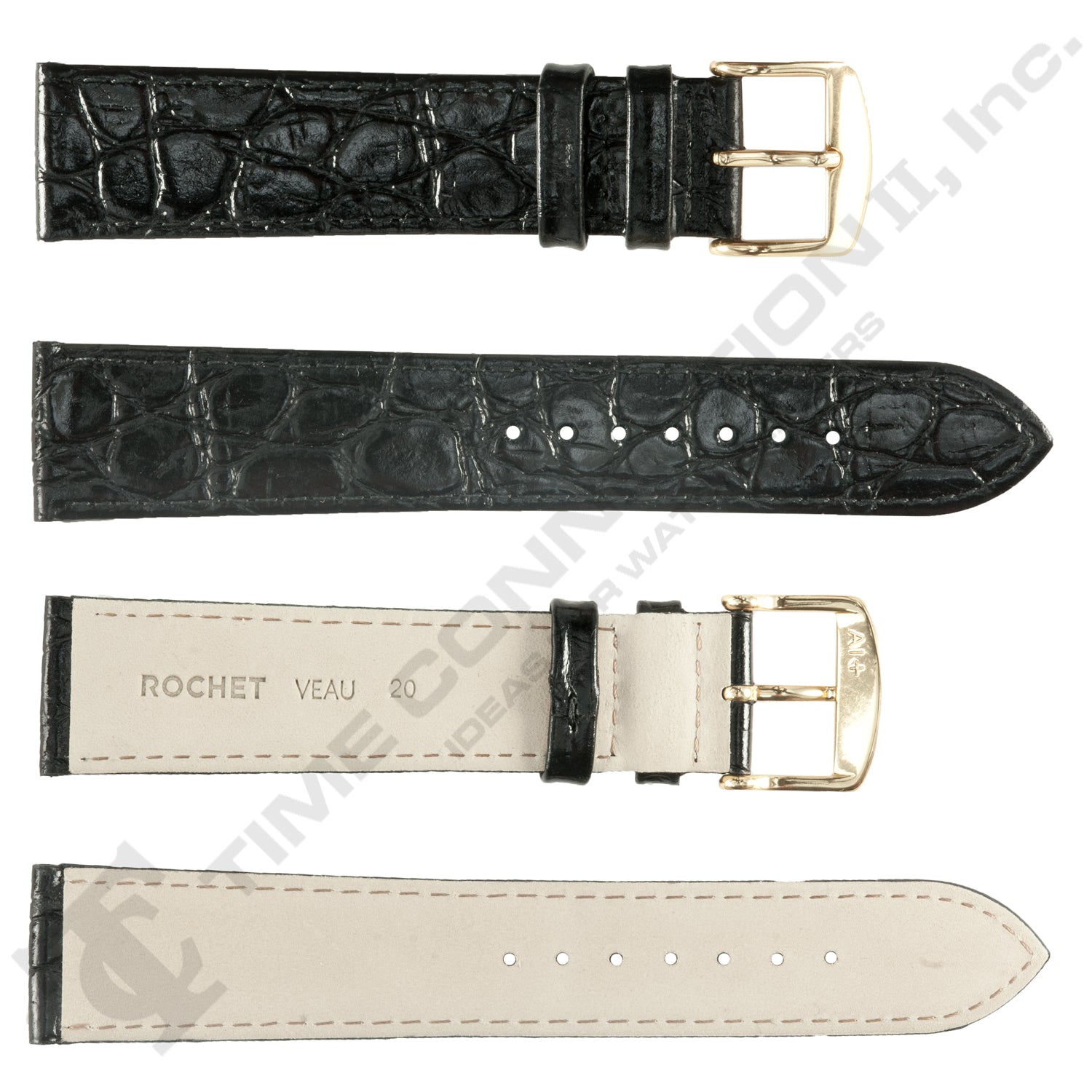 ROCHET ZRC No. 619 Crocodile Grain Fine Leather Straps (12mm~22mm)