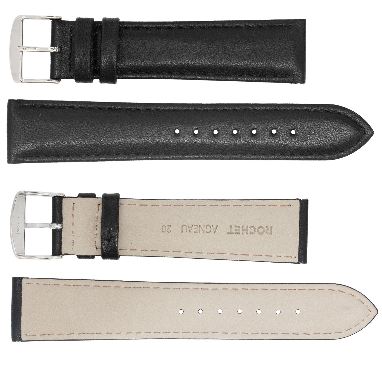 ROCHET ZRC No. 633 Lamb Padded Fine Leather Straps (12mm~24mm)