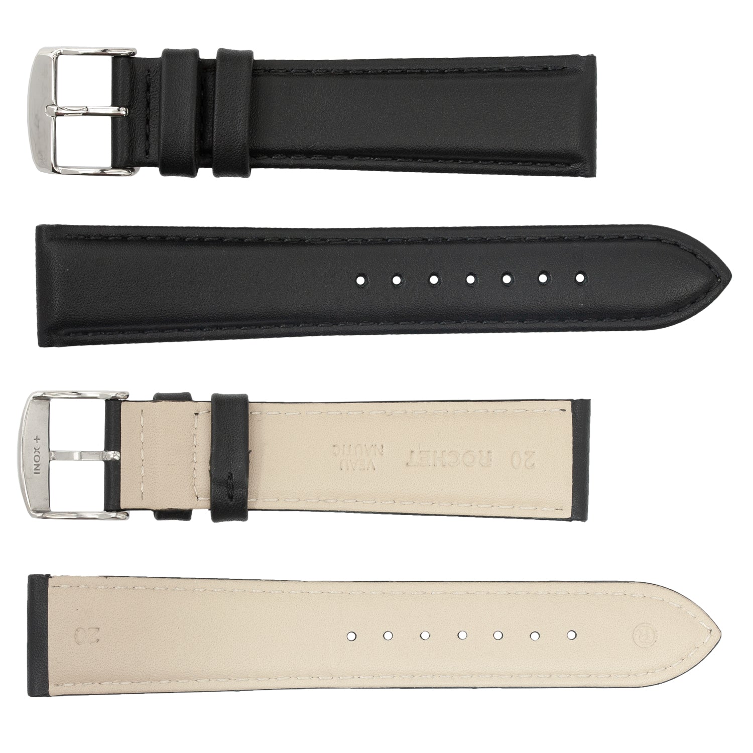 ROCHET ZRC No. 723 Calfskin Fine Water Resistant Leather Straps (18mm~30mm)