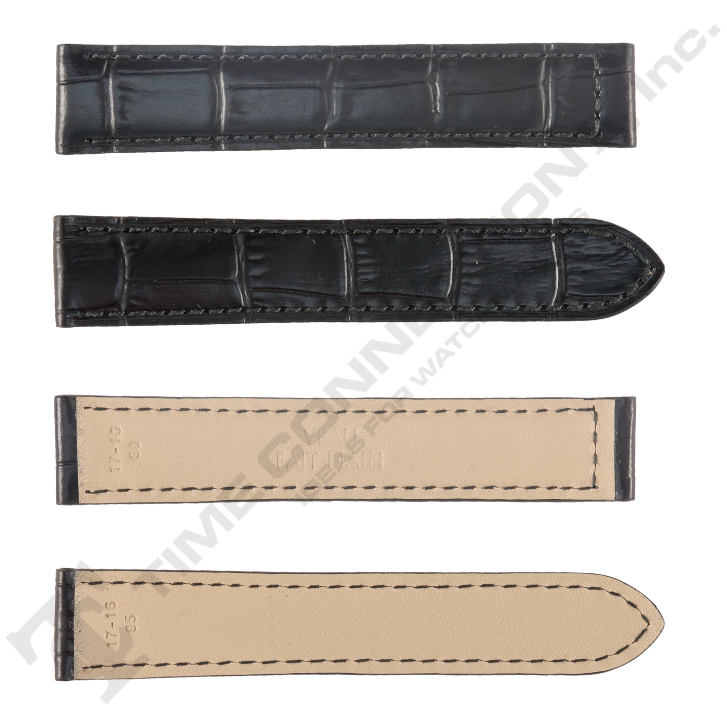 ROCHET ZRC No. 729 Alligator Grain to fit Cartier Deployment Buckle Leather Straps(15mm~17mm)