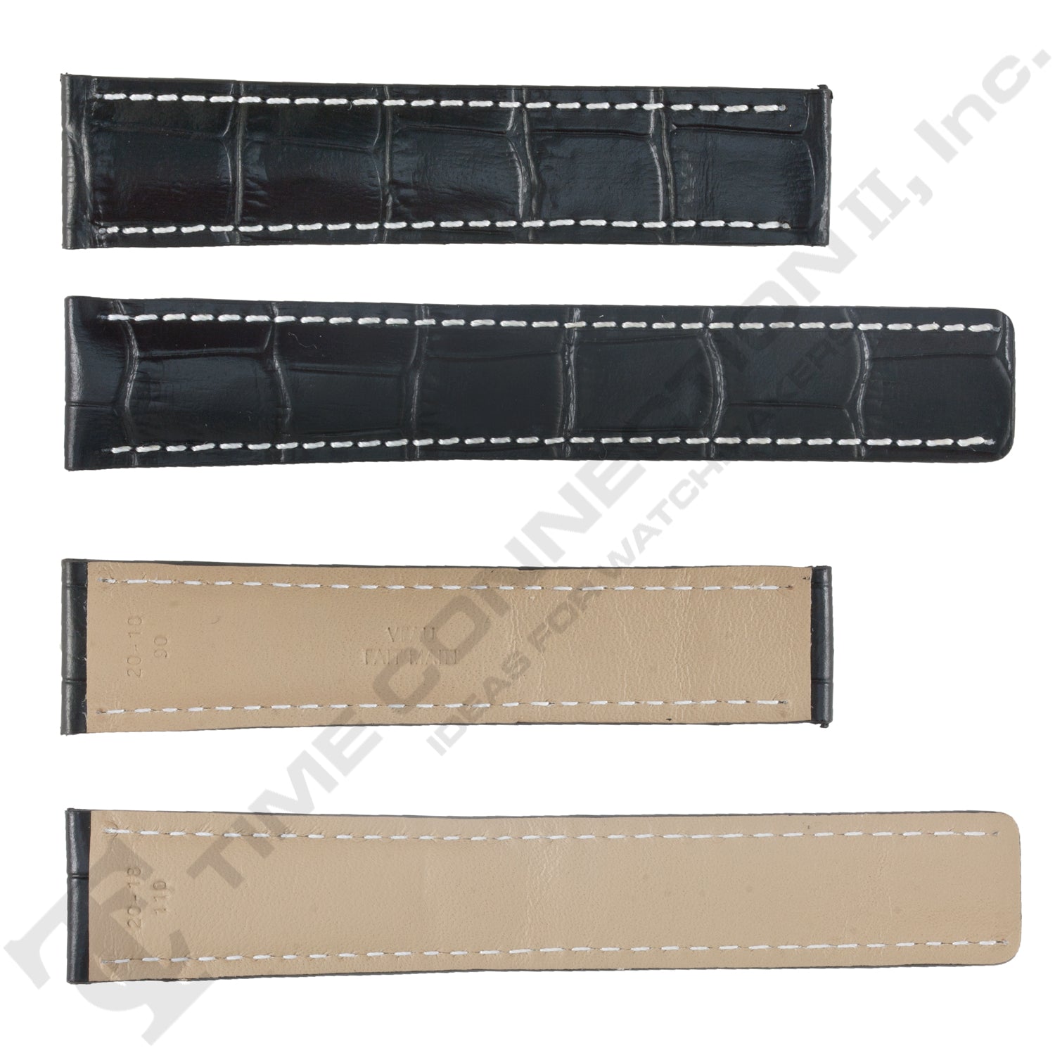 ROCHET ZRC No. 799 Calf Grain to fit Breitling Deployment Buckle Leather Straps (20mm~22mm)