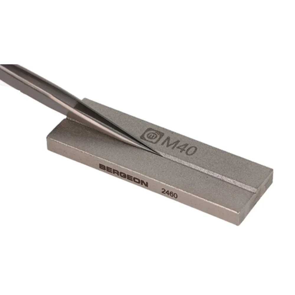 Bergeon 2460 Grinding Stone for Tweezer Tips (6mm x 75mm x 25mm)